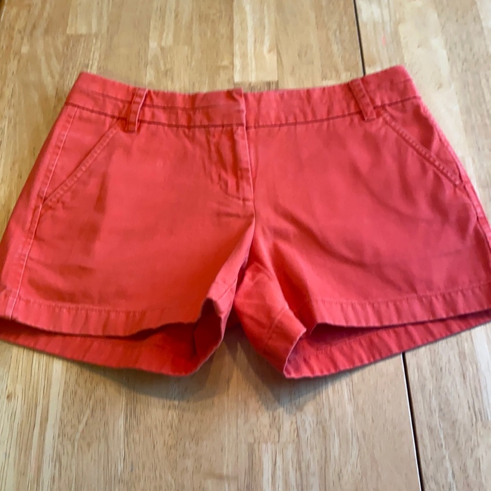 J. Crew Chino Orange front flat pockets Size 2